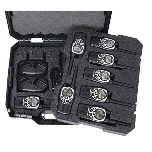 Case Club Travel Case - Fits 14 Midland GXT 1000 GMRS Radios or a Combination of Two-Way Radios and Chargers - Rugged Hard-Sided Walkie Talkie Carry & Storage Case for Your Midland Handheld Radios