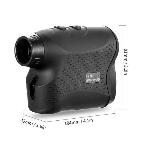 CalmGeek Golf Rangefinder, 500M Distance Meter with Flag Lock Tech, High Precision Golf Accessory (Black-500m)