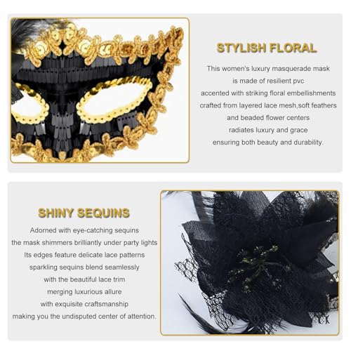 Masquerade Masks for Women Men Couple Venetian Halloween Mask for Carnival Costume Party Prom Ball