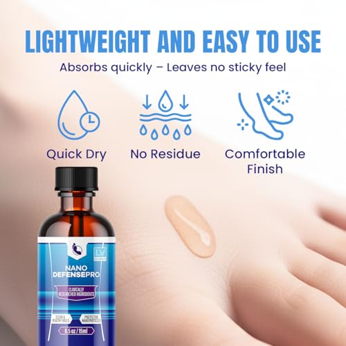 (5 Pack) Nano Defense Pro - Official Nano Defense Pro Premium Toenail Treatment Drops, NanoDefense Pro Liquid Solution All Natural Support Healthy Skin & Nails Advanced Formula, 5 Bottles for 150 Days