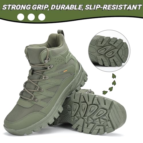 POGEPE Men's Hiking Boots Hiking Shoes,Waterproof Outdoor Trekking Backpacking Mountaineering Boots 8061