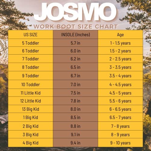 Josmo unisex-child Hiking Outdoor Waterproof Lace-up Comfort (Little Kid-big Kid)