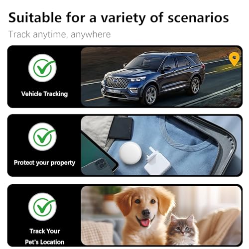 Mini GPS Tracker for Vehicles, Cars, Kids, Pets & Personal Items | Real-Time Tracking | No Monthly Fee or Subscription | M...