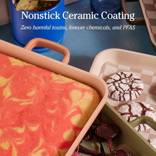 Our Place Griddle Pan - Versatile Nonstick Ceramic Sheet Pan & Stovetop Griddle | Toxin-Free, Dual-Use, with Ergonomic Han...