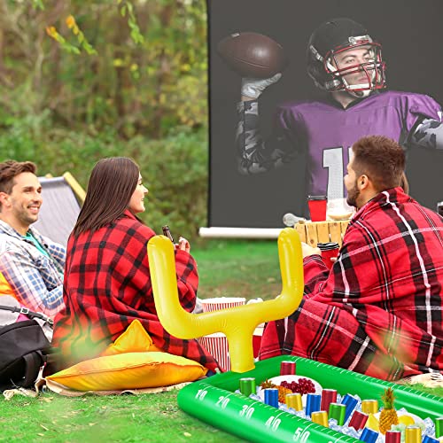 Inflatable Football Field Cooler Football Party Drink Cooler Football Party Decor Inflatable Ice Serving Bar for Game Spor...