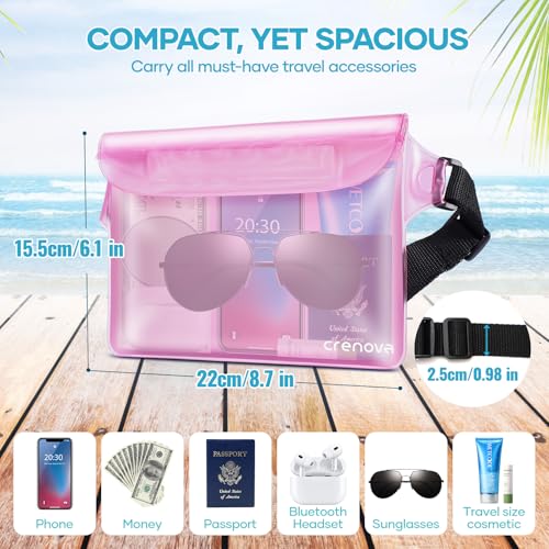 Waterproof Fanny Pack for Women, Waterproof Pouch for Phone Passport Purse, Beach Accessories Dry Bag, Floating Water proo...