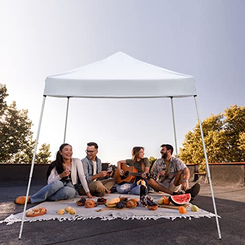 Outvita Canopy 7.8x7.8' Pop Up Commercial Instant Gazebo Tent, Waterproof & UV Protection Canopy Tent with Slant Legs for ...