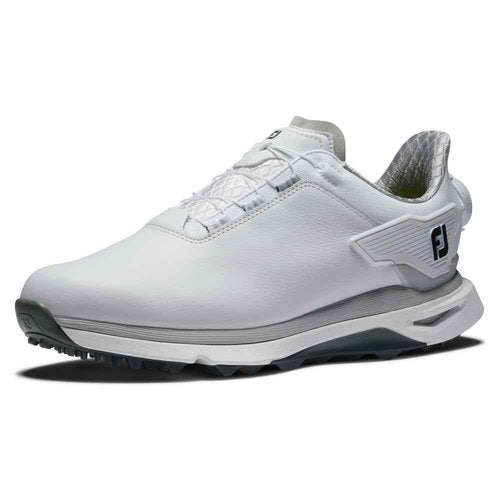 FootJoy Women's Pro/SLX Boa Previous Season Style Golf Shoe, White/White/Grey, 5