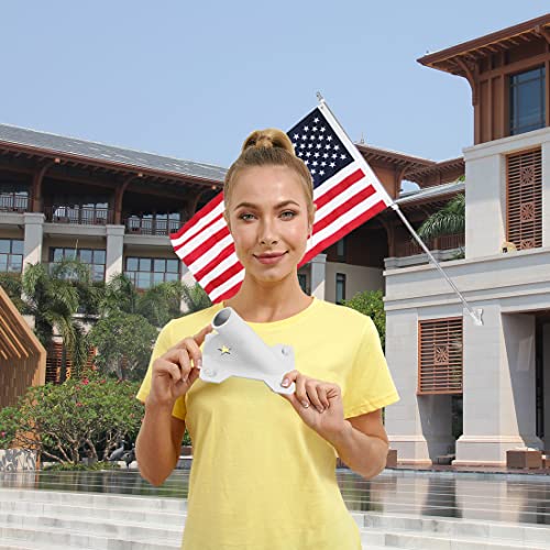 Flag Pole Holder Heavy Duty Flag Pole Holder Mounting Bracket for House Balcony Railing Deck Fence Wall.JOYVAKA.Flag Pole ...
