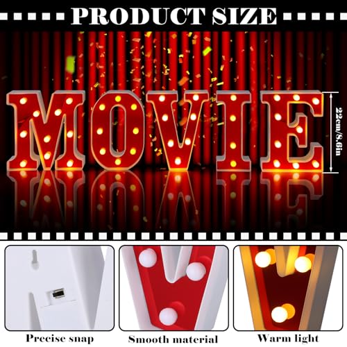 Yoiemivy LED Marquee Letters Light, Party Decoration Sign Silver Glitter Alphabet Shiny Light Up Alphabet Marquee Letter S...