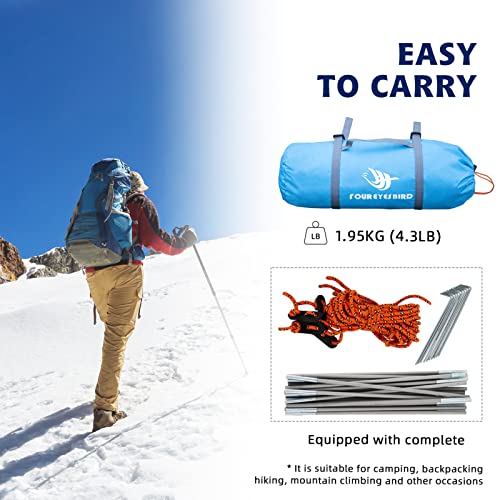 Arctic Lemmings 7.2 × 4 × 4 Feet Single Backpack Tent, Waterproof Camping and Hiking Tent can be Used by One Person, Light...