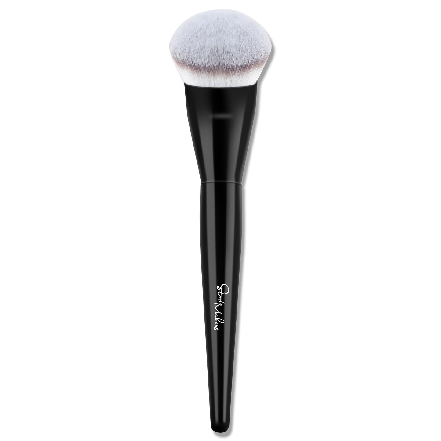 START MAKERS Contoured Foundation Brush, Large Angled Kabuki Makeup Brush for Liquid, Powder, Cream & Stick Foundation Bronzer C