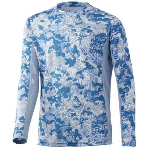 HUK Kids' Icon X Long-Sleeve Shirt with Sun Protection