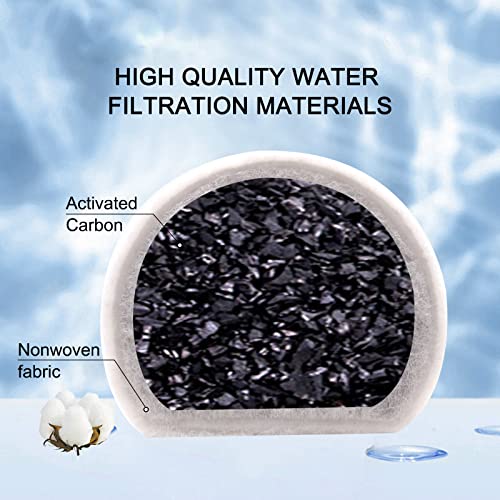 24/40 Pcs Replacement Carbon Charcoal Filters Dog and Cat Water Fountain Compatible with Multiple Pet Fountains. (12 Carbo...