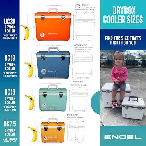 Engel UC30 30qt Leak-Proof, Air Tight, Drybox Cooler and Hard Shell Lunchbox