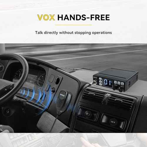 Retevis MB3 40-Channel AM/FM CB Radio Kit with Antenna, Full Set of Fixed-Mount Kit,ANL Noise Reduction, Emergency Channel 9/19, PA & VOX, Auto-Scan,External Speaker Jack,for Trucker Essentials