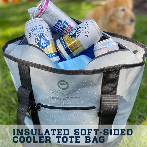 Enthusiast Gear Dry Bag Cooler Tote – Collapsible, Waterproof and Leak-Proof Soft Sided Cooler Bag - Pool, Beach - 20 or 3...
