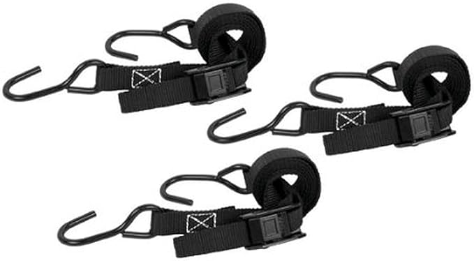 Muddy 1" X 8' Cam-Buckle Rugged Durable Reliable Adjustable Versatile Outdoor Strap with 2 Vinyl-Coated Steel Hooks, 400-l...