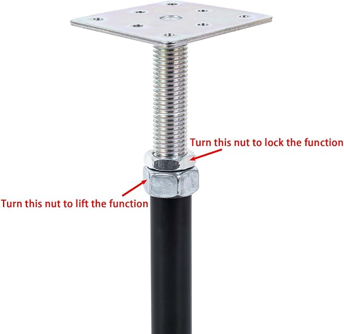 4-Pack Lift Supports,Adjust Supports,Level Supports,Floor Jacks,Floor Straightener,Adjustable House Jack for The Floor,Post 8" to 12"
