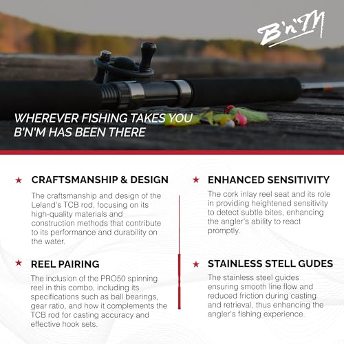 Leland's TCB UL Spinning Combo 6.5ft/2pc