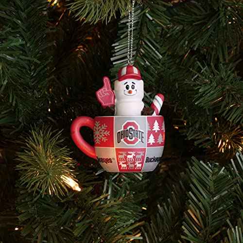 FOCO NCAA Unisex-Adult NCAA Team Logo Holiday Tree Smores Mug Ornament