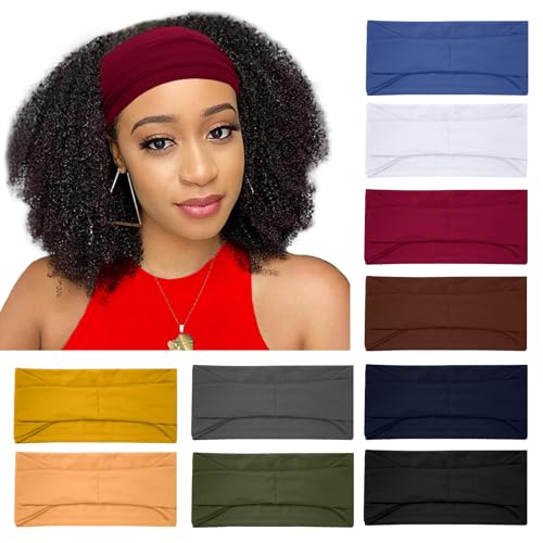 RITOPER Wide Headbands for Women Non Slip, Workout Yoga Running Womens Headband Boho Hair Bands for Women's Hair, Thick Sw...