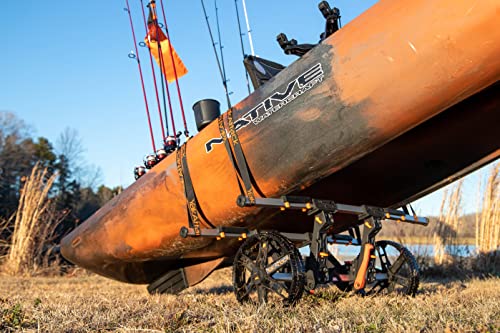 YakAttack Kayak Carts with Adjustable Frame & Wheel Options | All-Terrain, Sand & Solid Tire Variations | Durable Folding ...