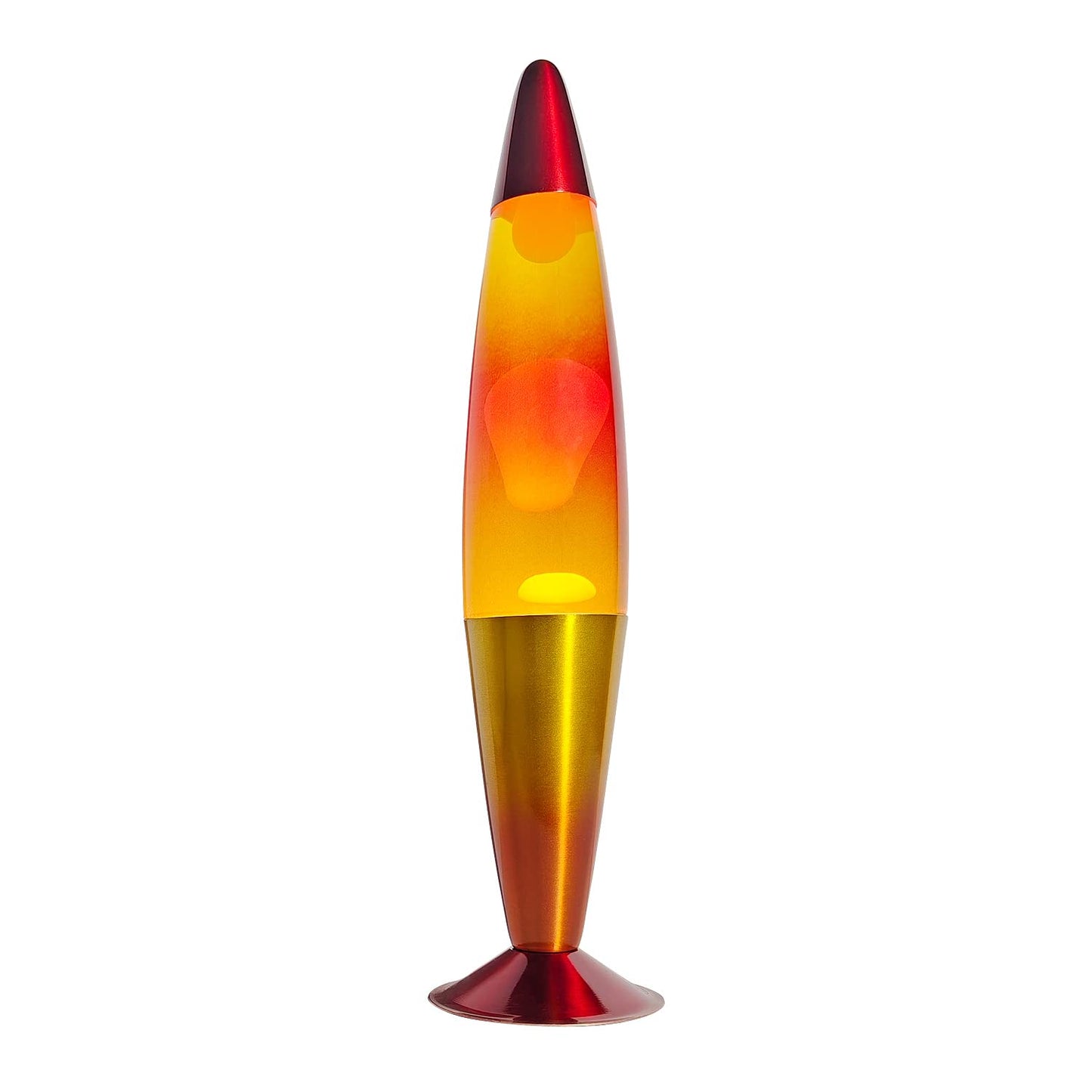 Libubow 16 Inch Rainbow Motion Lamp with 2 Bulbs, Sunset Sunrise Lamp, Night Light Mood Lighting for Adults, Home Room Office Decor, Present for Birthday Anniversary, Yellow Orange Red