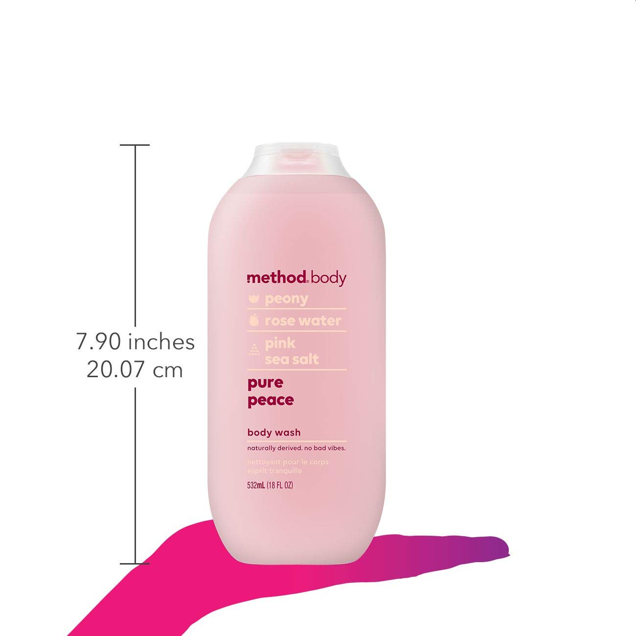 Method Body Wash, Pure Peace, 18 oz, 2 Pack, Packaging May Vary