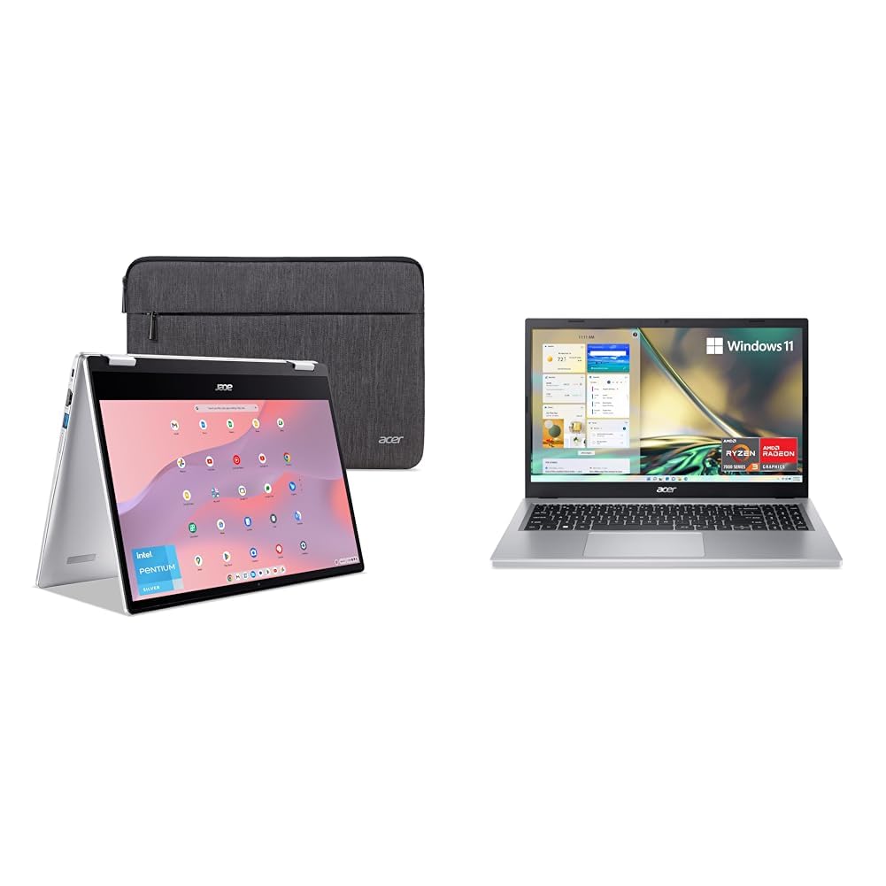 Acer Chromebook Spin 314 Convertible Laptop | Intel Pentium Silver N6000 | 14 Hd Corning Gorilla Glass Touch Display | 4Gb Lpddr