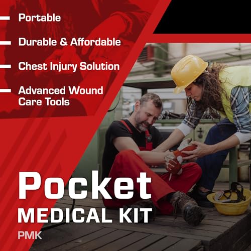 TacMed Solutions Pocket Medical Kit (PMK) with Compressed Gauze, Complete Trauma Kit for First Responders & Emergency Firs...