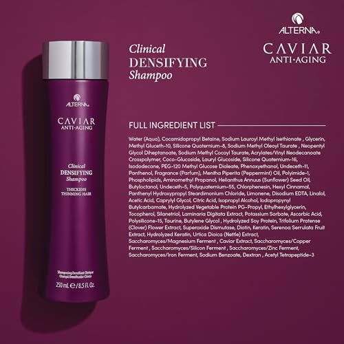 Alterna Caviar Anti-Aging Clinical Densifying Shampoo, For Fine, Thinning Hair, Thickens Hair, Protects Scalp, Sulfate Free