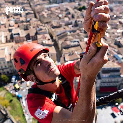 PETZL Ascension Ascender - Ergonomic Handled Rope Ascender for Climbing and Rigging - Yellow - Right