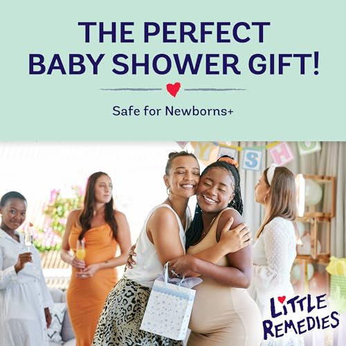 Little Remedies New Baby Essentials Kit with Saline Nasal Spray, Diaper Rash Cream, Gas Relief Drops, Gripe Water & More, ...