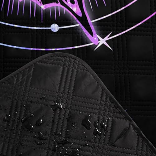 Smell Sunshine Outdoor Picnic Blanket Portable Ultrasonic Waterproof Picnic Mat Symmetrical Butterfly Printed Camping Beac...