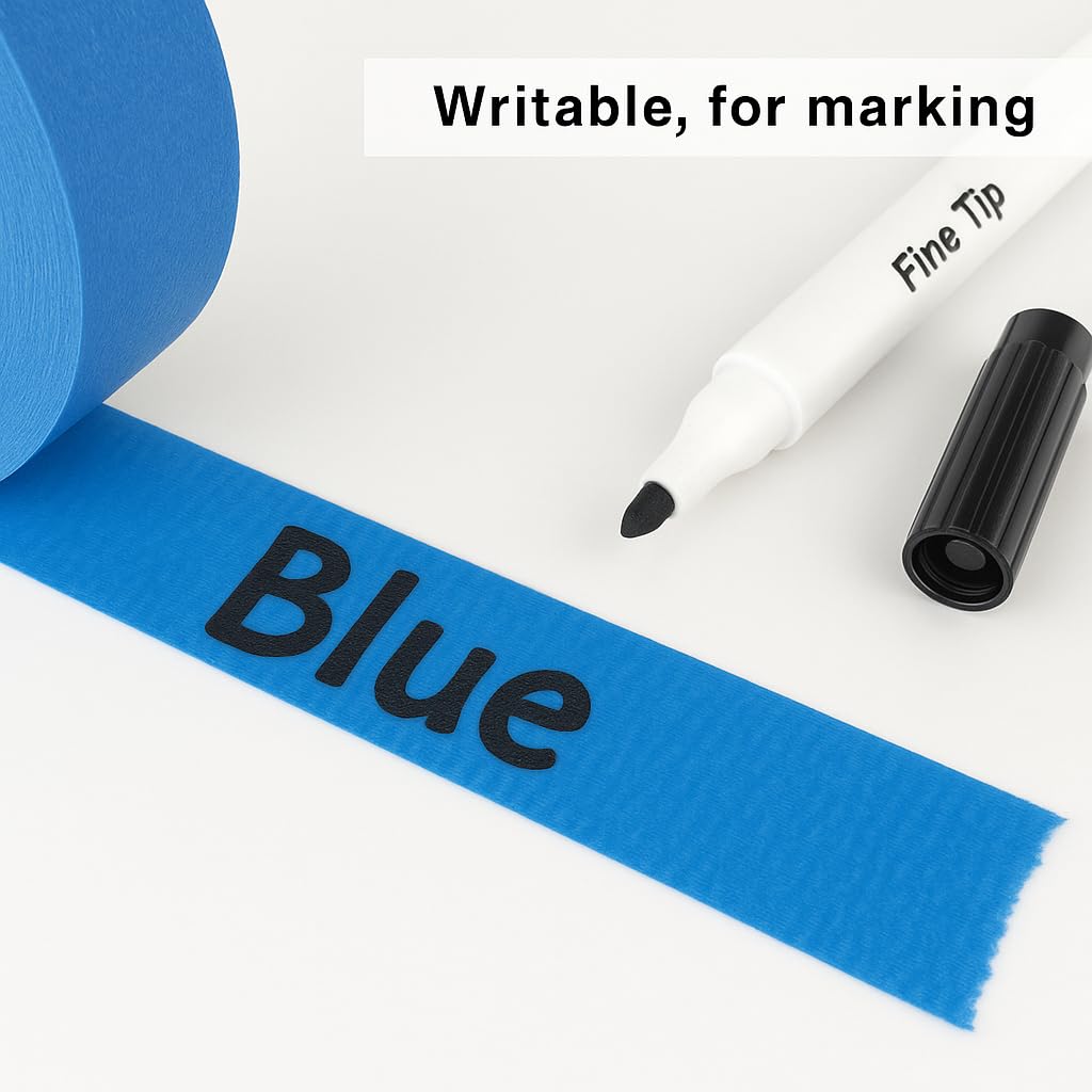 DOAY 3 Pack Blue Painters Tape - Masking Tape 0.75", 0.50", 0.25" Wide - Multi-Size Pack, Multi-Surface, Smart Adhesion - 270FT Total - Paint Tape for DIY, Labeling, Art, Car (#3910)