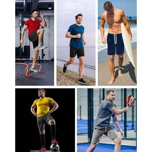 NY Threads 5 Pack Men's Athletic Shorts Quick Dry Loose-Fit Lightweight Running Workout Gym Shorts with Pockets