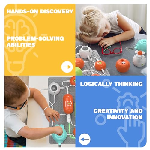 Science Kits for Kids - STEM Kits for Kids, Electronics Exploration Kit, Over 420 Projects, 35 Circuit Parts, STEM Educati...