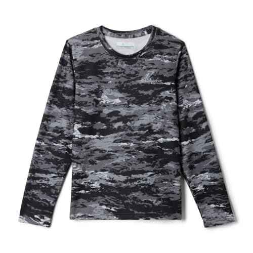 Columbia Boys' PFG Solar Stream Printed Long Sleeve Shirt