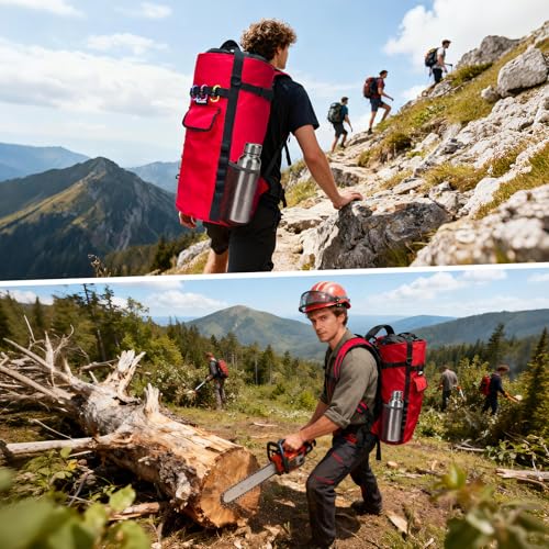 Keepark Rock Climbing Rope Storage Bag - Large Capacity Tree Rope Storage Backpack, Waterproof Oxford Outdoor Climbing Rop...