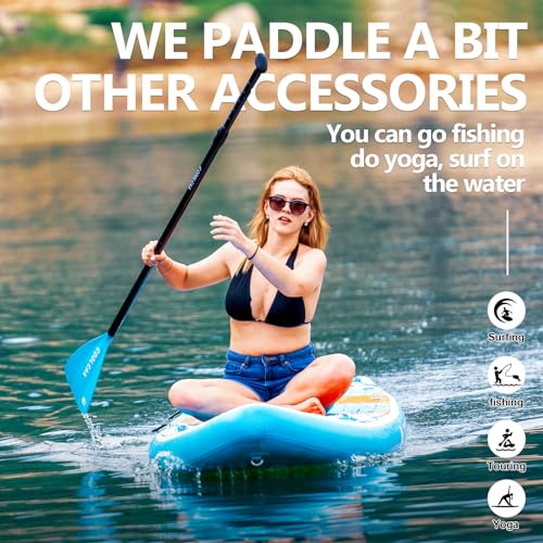 COOLCAA 11'6" x 34" x 6" Inflatable Stand Up Paddle Boards with Premium SUP Accessories, Weight Capacity up to 460 lbs, In...