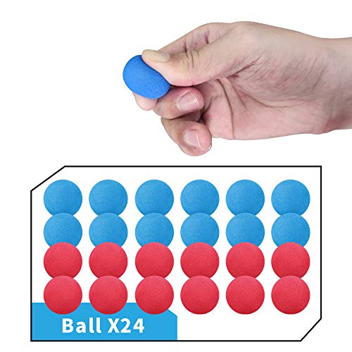 YEEBAY Shooting Game Toy for Age 6, 7, 8,9,10+ Years Old Kids, Boys - 2pk Air Guns & Shooting Target & 24 Foam Balls - Ide...