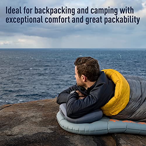 Sea to Summit Aeros Premium Inflatable Travel Pillow, Large (16.5 x 11), Navy Blue
