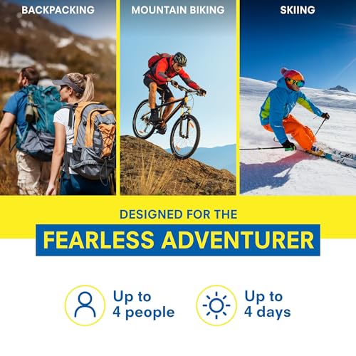 Adventure Medical Kit Ultralight/Watertight Medical Kit .9 - Up to 4 People, Up to 4 Days - Includes Bandages, Blister Ess...