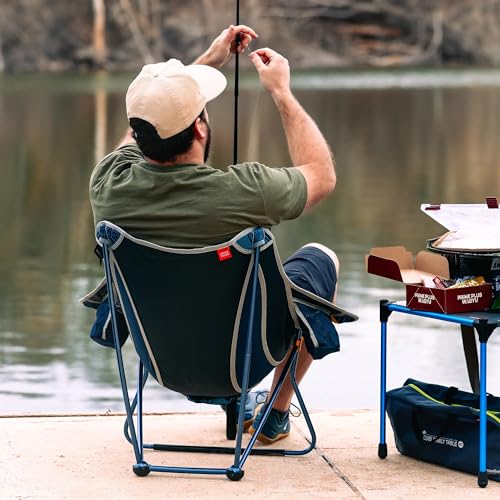 GRAND TRUNK Stonefly Chair | Ultralight & Packable Outdoor Chair with Built-in Cup Holders, 7000 Series Aluminum Frame, Co...