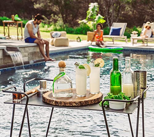 Everyday Drinking Glasses Set of 8 Drinkware Hurricane Glasses, Kitchen Glasses for Cocktail, Iced Coffee, Beer, Ice Tea, ...