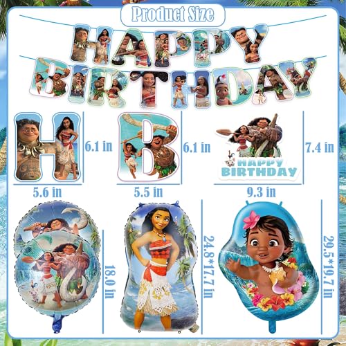 104 PCS Birthday Party Decorations Include Banner, Balloons, Paper Tableware, Tablecloth, Backdrop, Hanging Swirl for Adul...