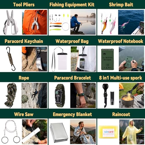 2025 Advent Calendar Survival Kit for Men, 24 Days Christmas Countdown with Outdoor Tools, Xmas Holiday Surprise Gifts for...