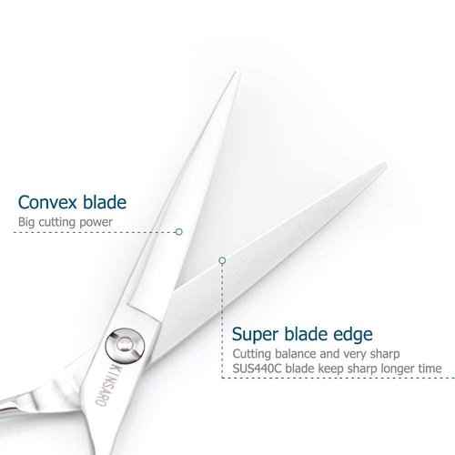 6 INCH hair cutting scissors and 6 INCH hair thinning shears set barber scisors 440C Kinsaro