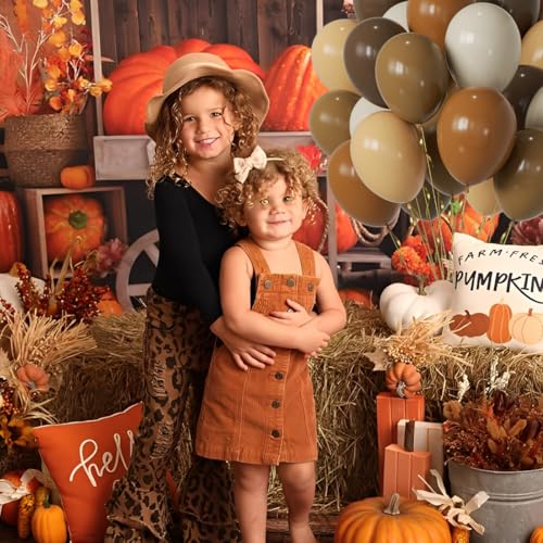 Brown Party Balloons,50pcs 12 Inch Retro Brown Sand White Balloon Coffee Cocoa Tan Neutral Balloons Apricot Beige Nude Bal...